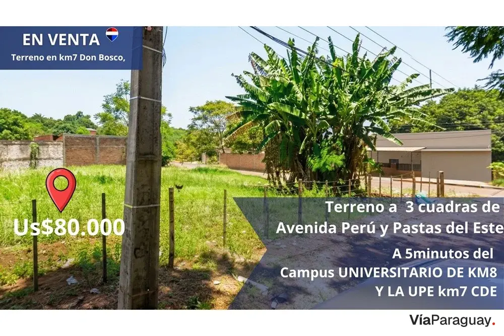 Terreno à venda em Don Bosco, Ciudad del Este