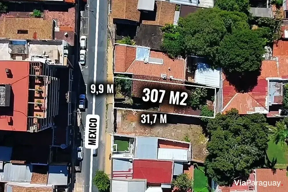 Terreno en venta en el microcentro de Asunción
