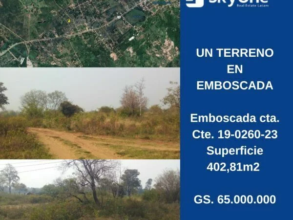 Terreno en venta en Emboscada, Cordillera
