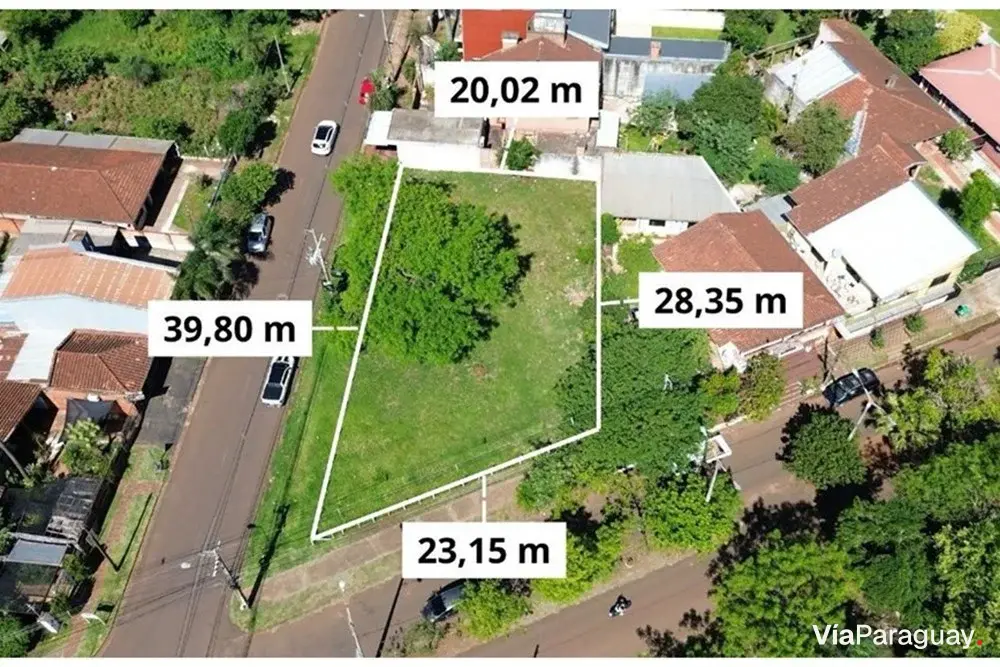 Land for sale on corner, Cambyretá, Itapúa