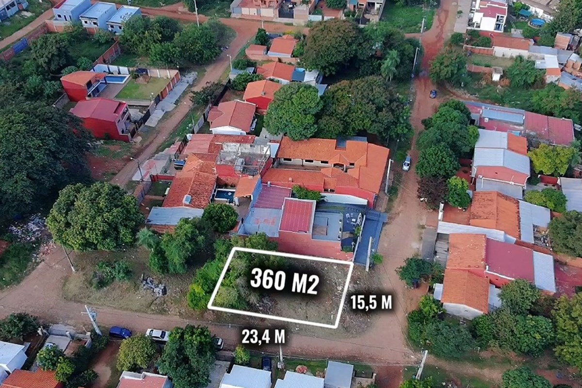 Terreno en venta en esquina de 360 m² en San Isidro, Lambaré