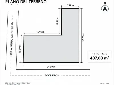 Terreno de esquina à venda no Cuarto Barrio, Luque