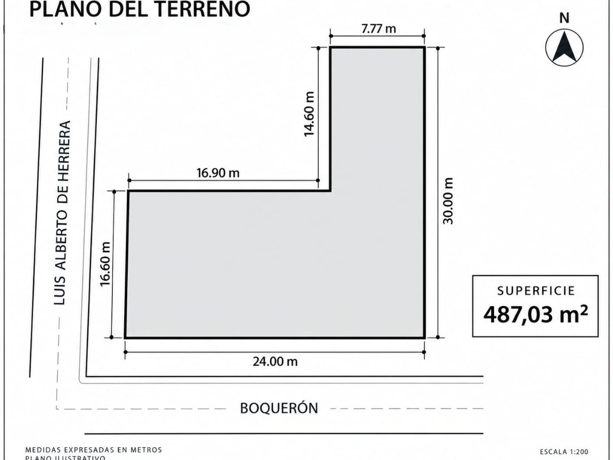 Corner land for sale in Cuarto Barrio, Luque