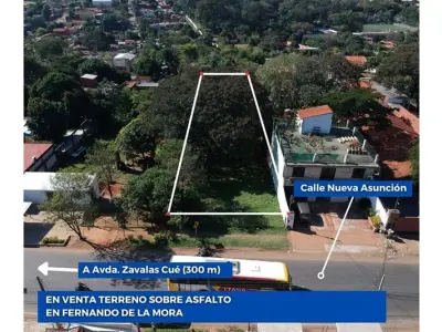 Land for sale in Fernando de la Mora, southern area