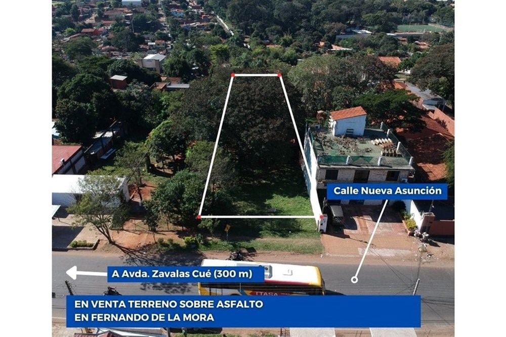 Land for sale in Fernando de la Mora, southern area