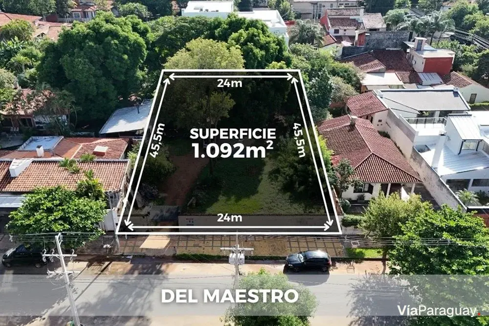 Terreno en venta en Herrera, Asunción – 1.092 m²