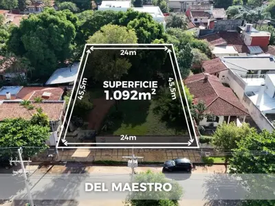 Terreno en venta en Herrera, Asunción – 1.092 m²