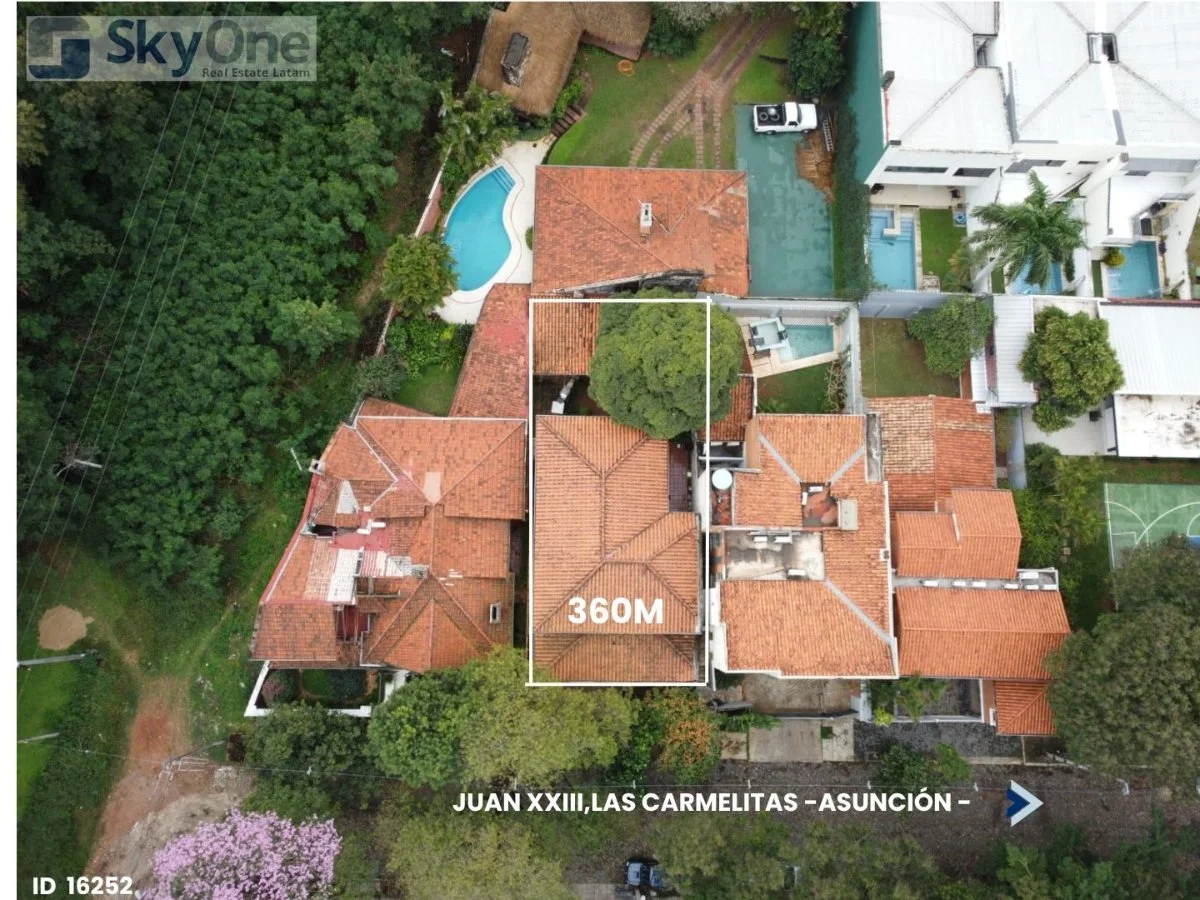 Terreno en venta en Las Carmelitas, Asunción – 360 m²