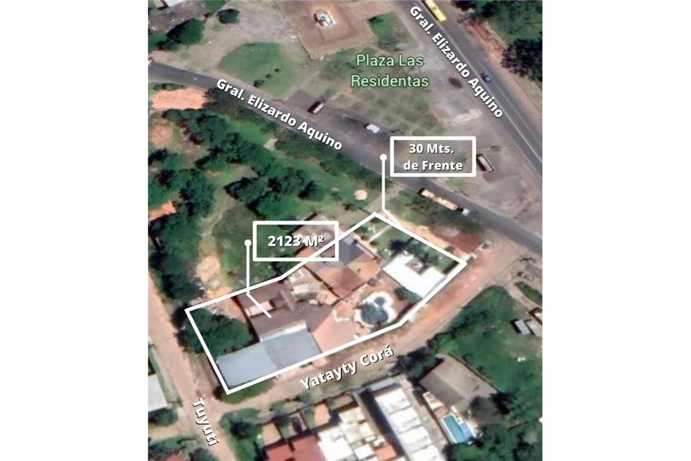Terreno en venta en Luque con salida a 3 calles