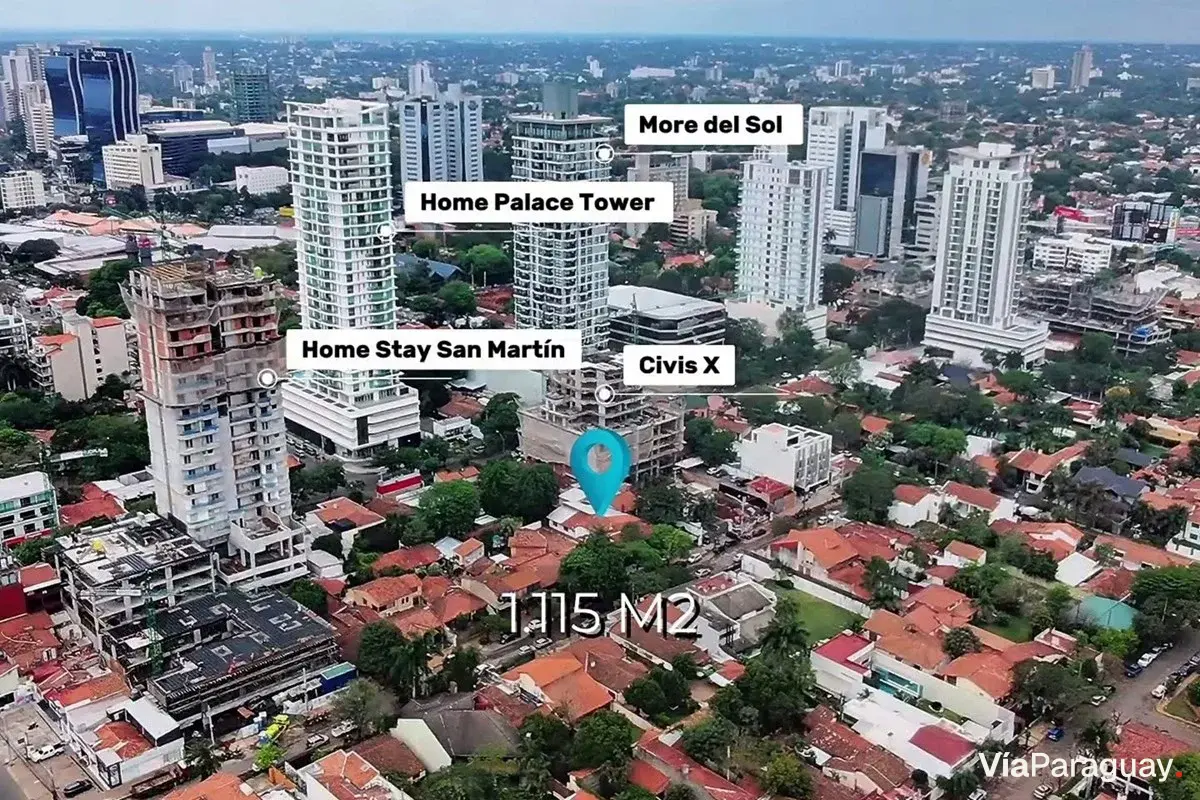 Land for sale in Manorá, Asunción, ideal for corporate development