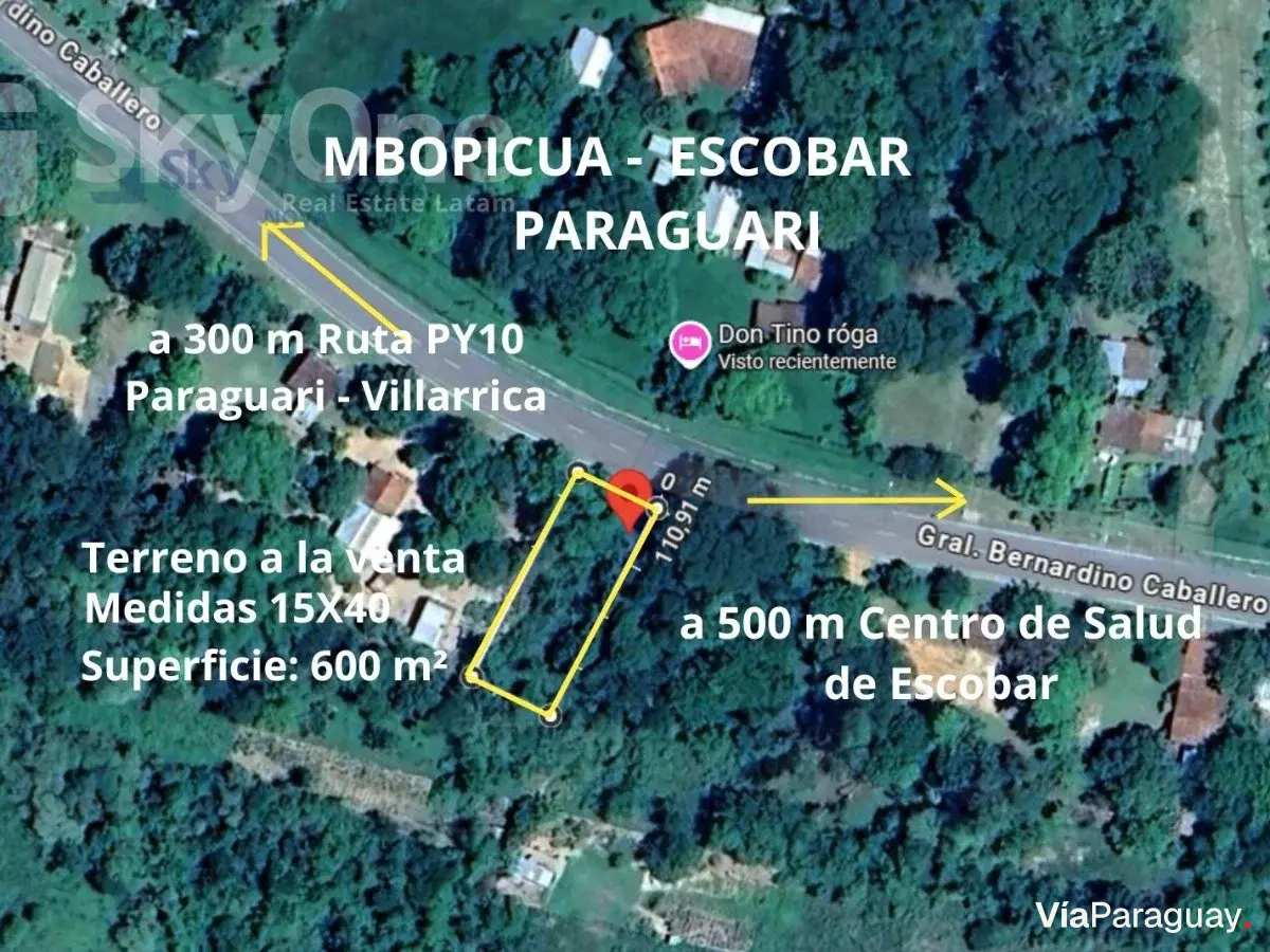 Terreno en venta en Mbopicua, Escobar