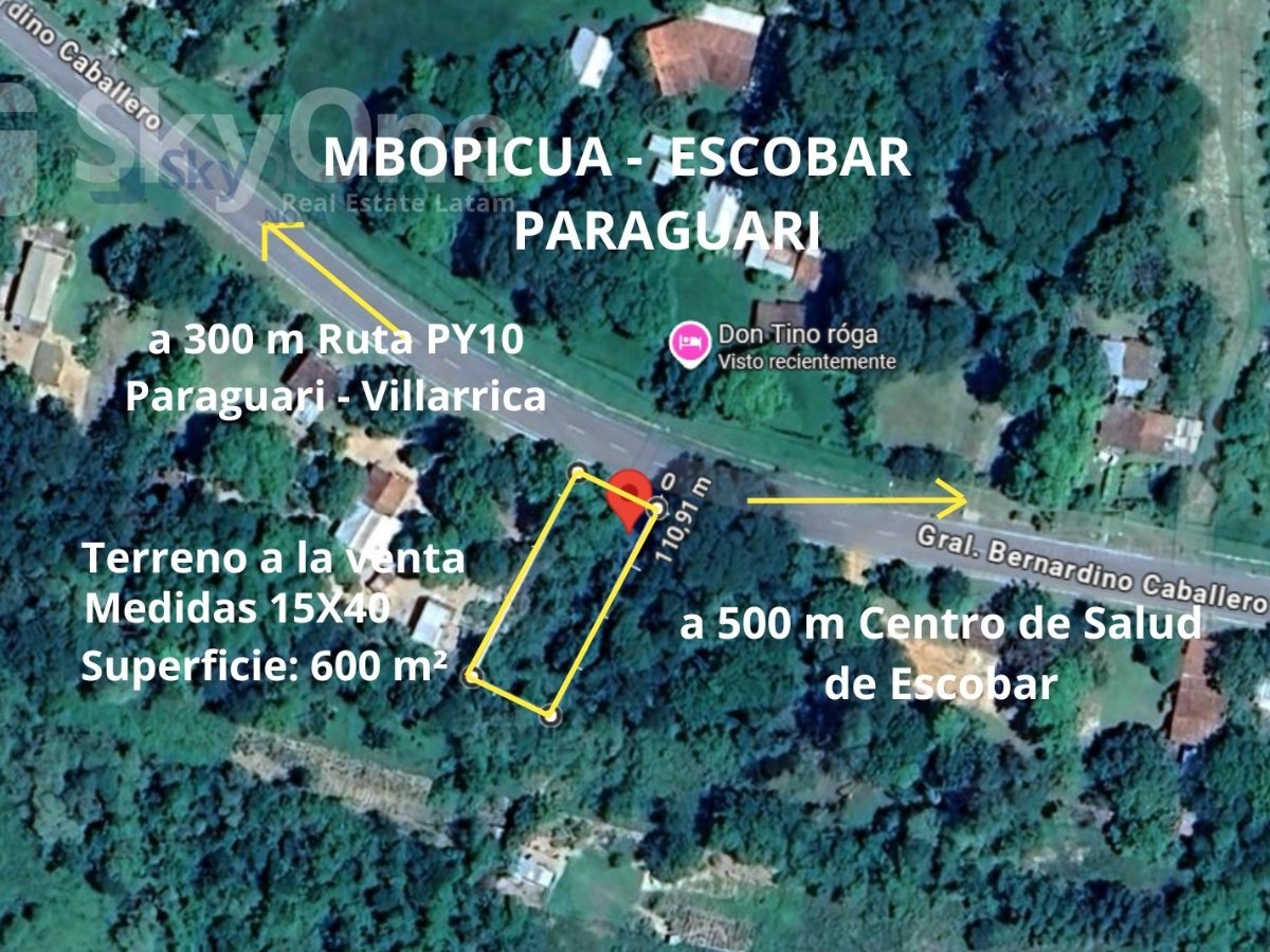 Terreno en venta en Mbopicua, Escobar