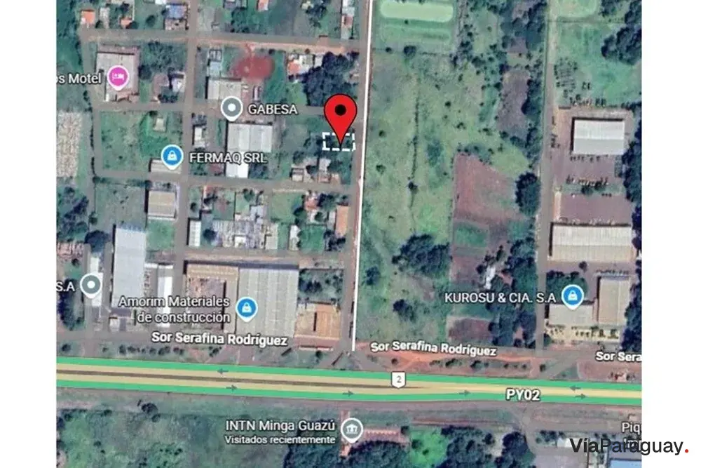 Terreno en venta en Minga Guazú, Alto Paraná