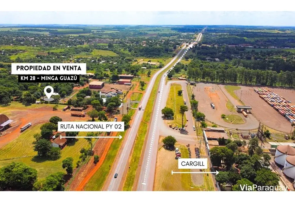 Terreno en venta en Minga Guazú, Alto Paraná