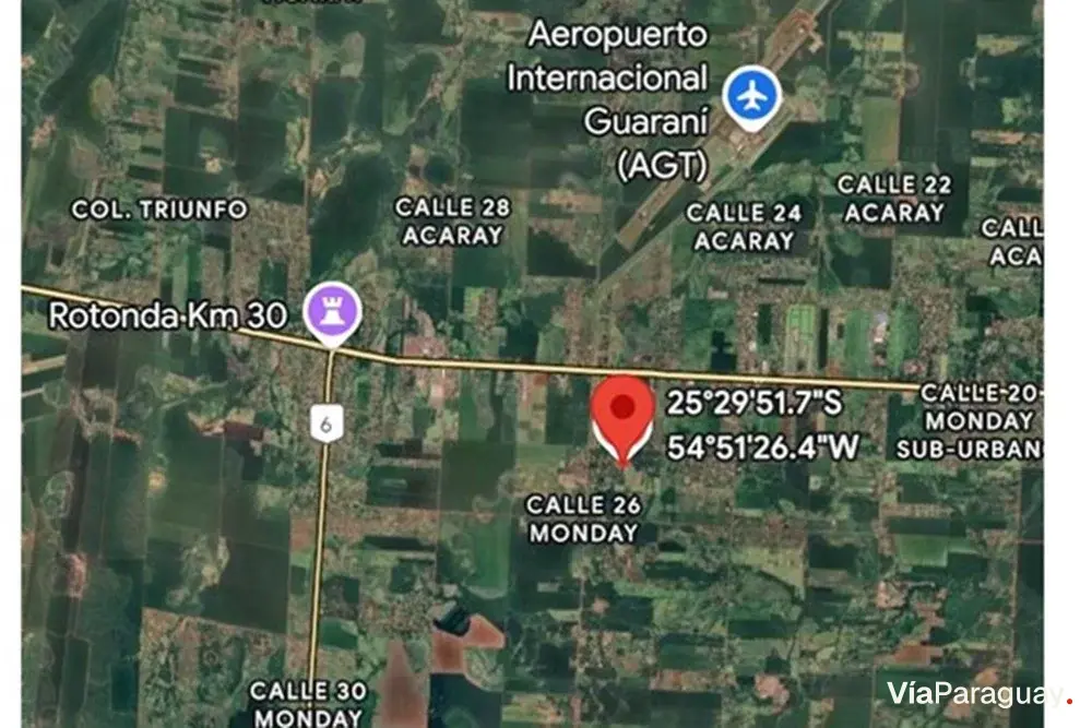Terreno en venta en Minga Guazú, Km 24