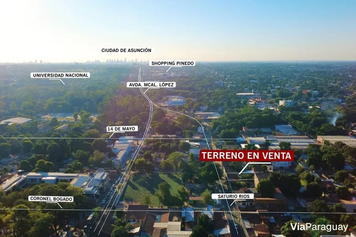 Terreno en venta en San Lorenzo, Saturio Ríos