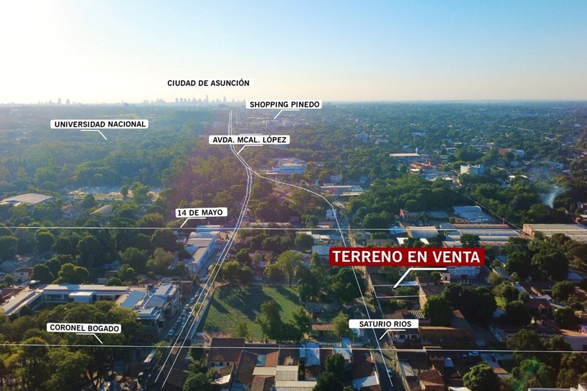 Land for sale in San Lorenzo, Saturio Ríos