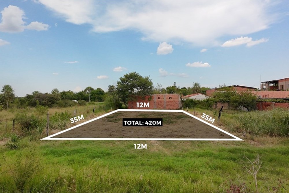 Terreno en venta en Santa Lucía, Limpio, 420 m²