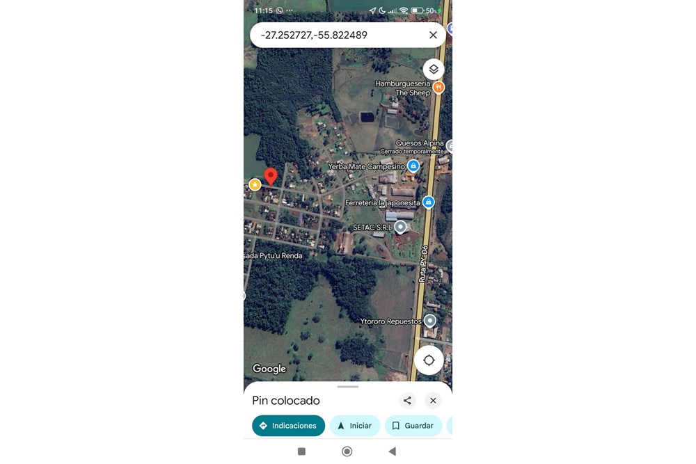 Land for sale in Santa María Santillán, Encarnación