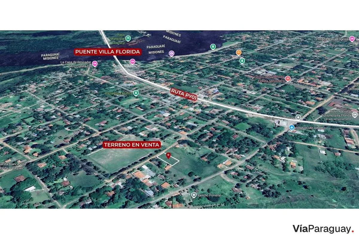 Terreno en venta en Villa Florida, Misiones