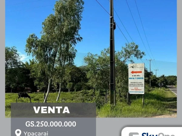 Paved-Frontage Land for Sale in Pedrozo, Ypacaraí