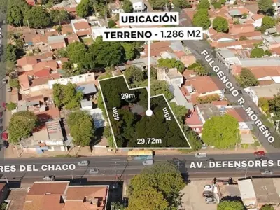 Land for sale on Av. Defensores del Chaco