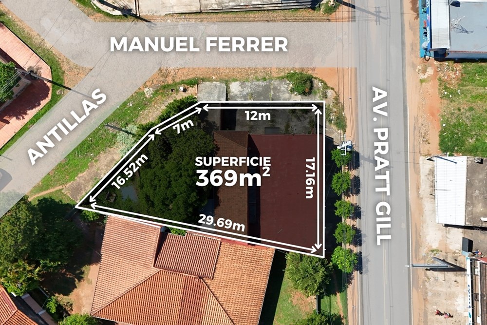 Land for sale on Av. Pratt Gill, San Lorenzo