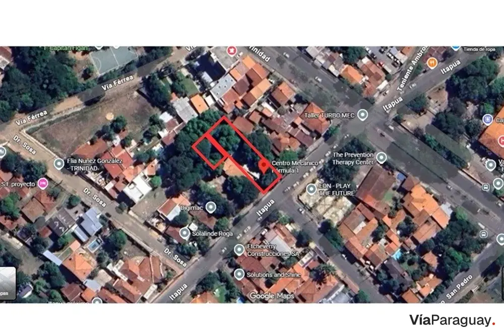 Terreno à venda na Avda. Itapuá, Santísima Trinidad