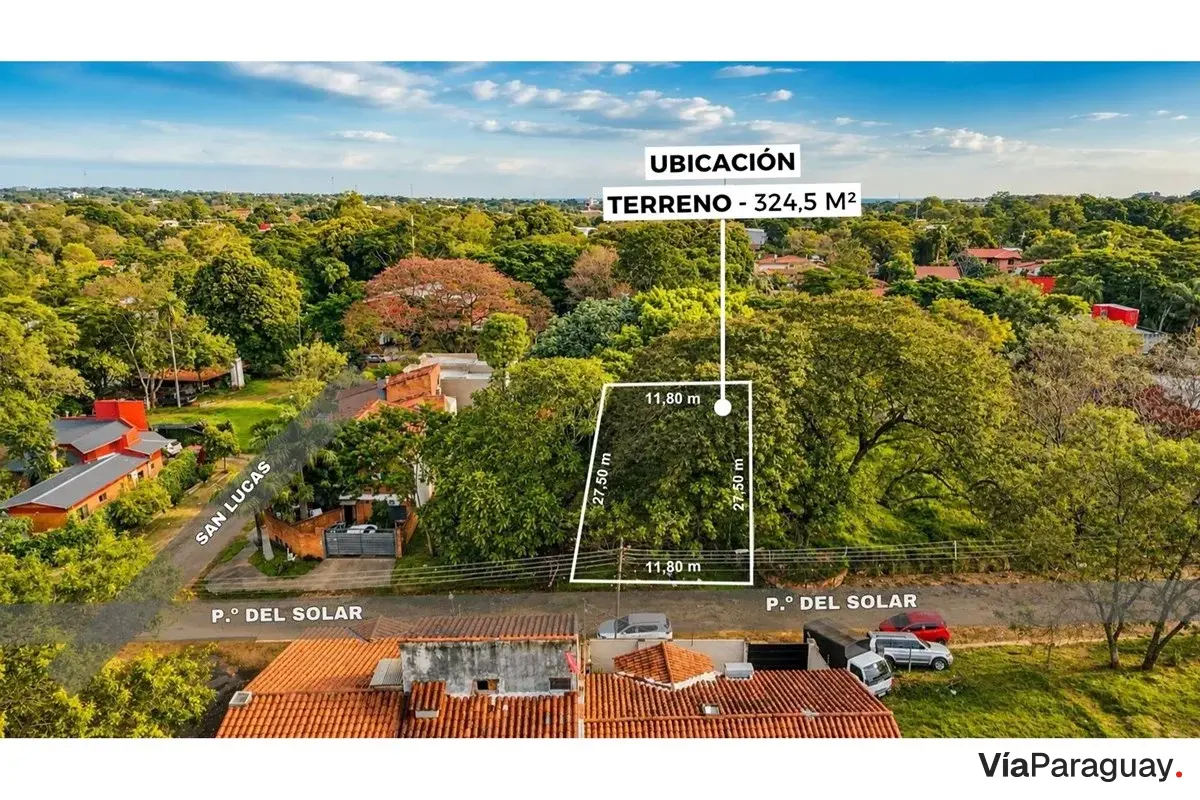 Terreno à venda no Paseo del Solar, Lambaré