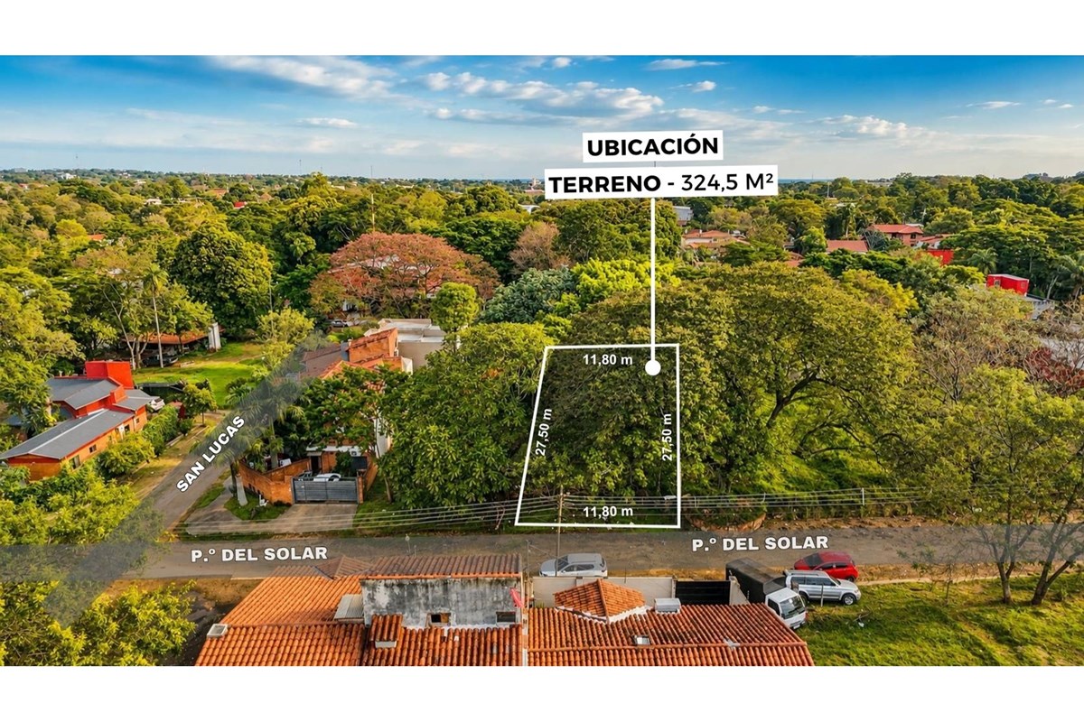 Terreno en venta sobre Paseo del Solar, Lambaré