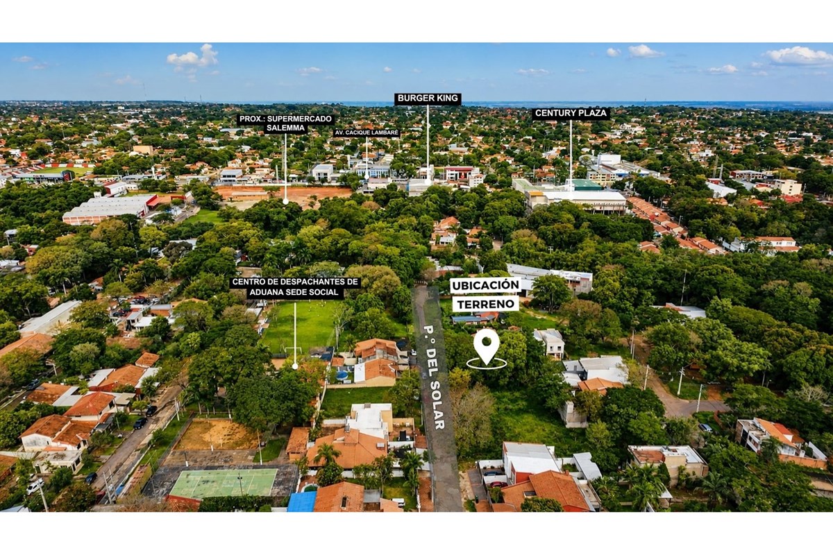Terreno en venta sobre Paseos del Solar, Lambaré