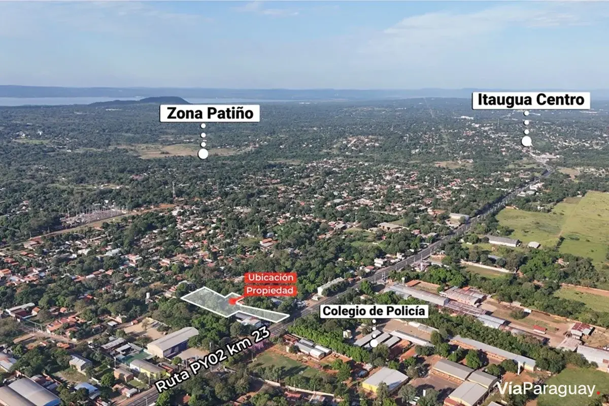Terreno en venta sobre Ruta 2 en Capiata