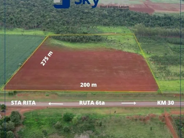 Terreno à venda na rota internacional em Minga Guazú, Alto Paraná — 5,5 ha