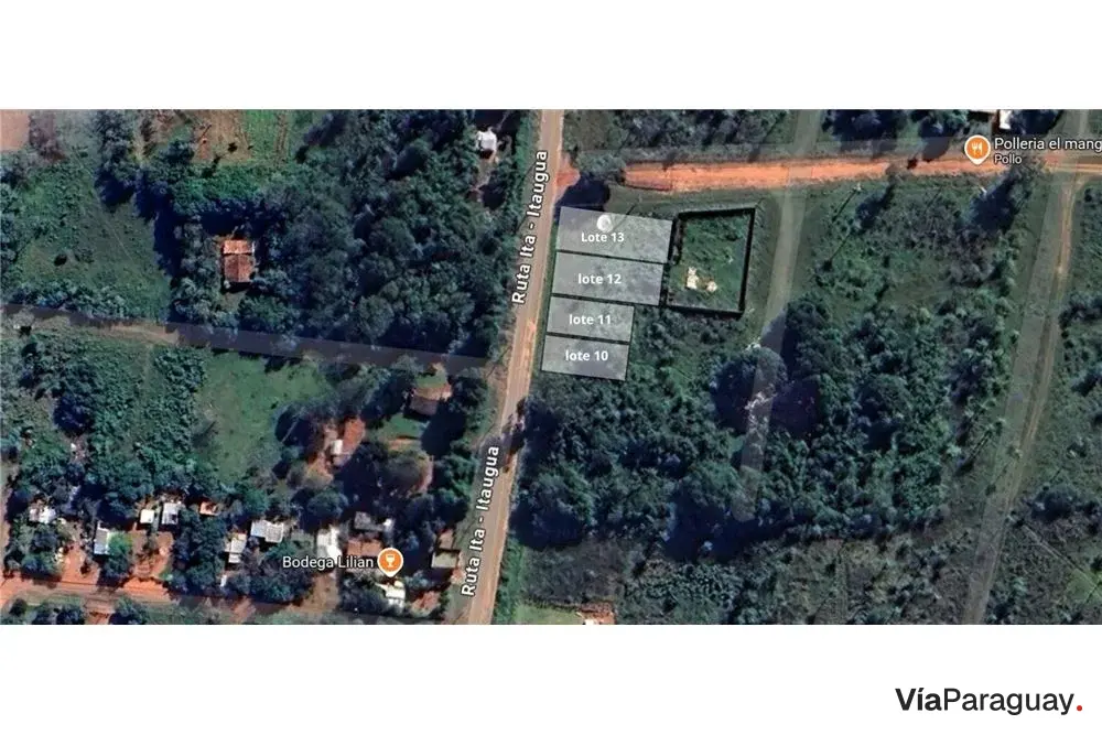 Terreno à venda na Rota Itá-Itauguá, Yhovy