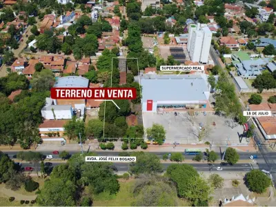 Terreno FM2 en venta sobre Avda. Félix Bogado, 1.380 m²