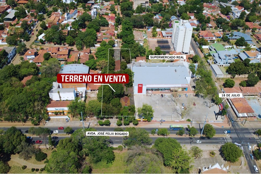 FM2 land for sale on Avda. Félix Bogado, 1,380 m²