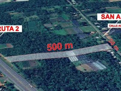 Terreno sobre ruta en venta, Coronel Oviedo, Caaguazú
