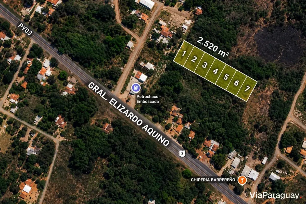 Terrenos en venta en Emboscada, Cordillera