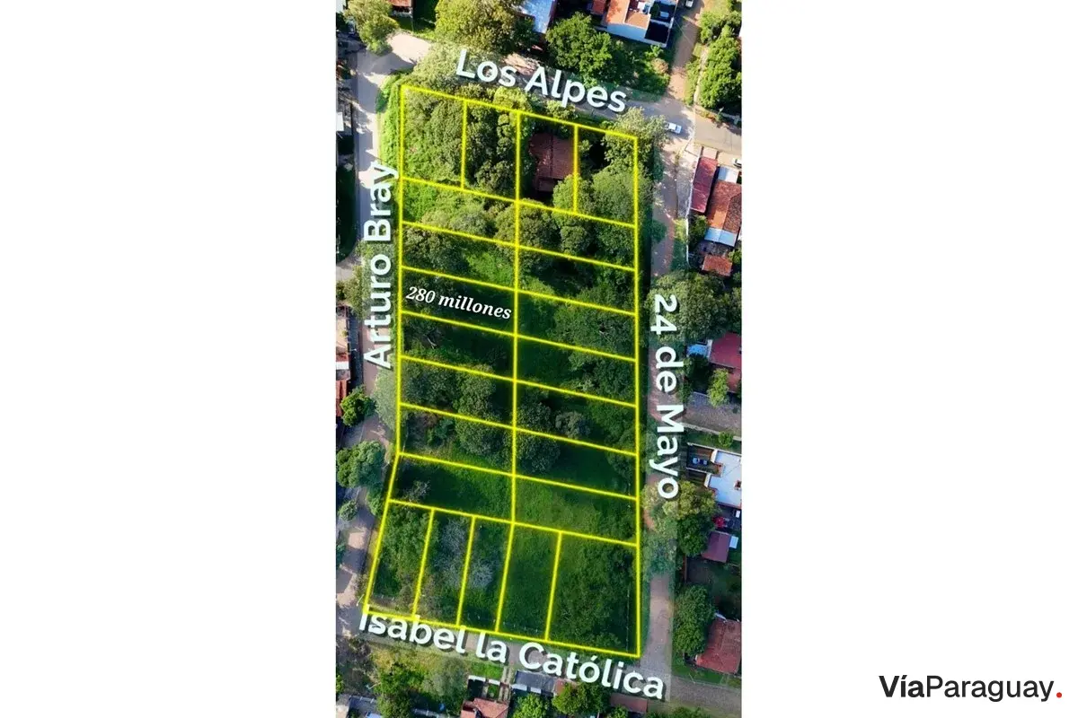 Terrenos en venta en Puerto Pabla, Lambaré