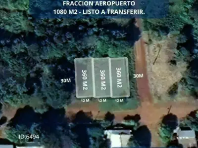 Três Terrenos Juntos à Venda em Minga Guazú — 1.080 m²