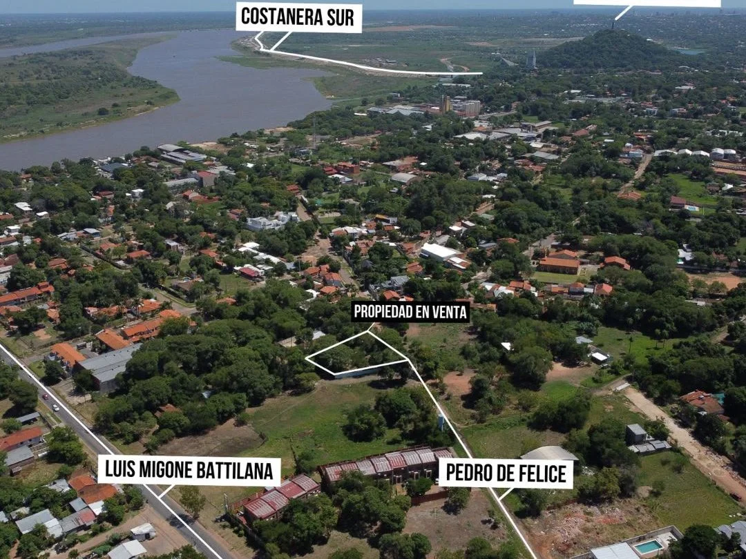 Terreno de esquina com 599 m² no bairro Ita Enramada, Assunção