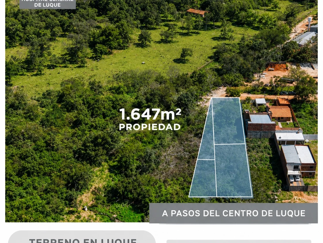1,647 m² Plot in Yca A, Luque