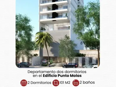 2-bed brand-new apartment in Punto Molas Building — Villa Morra, Asunción 2