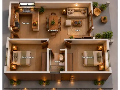 House for sale with 2 bedrooms in Luque, Central 3