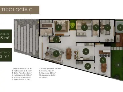 Casa en venta en barrio cerrado Nativa, Luque 3