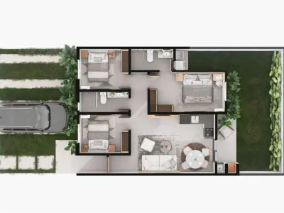 Casa à venda no condomínio Vida Alegre, Luque 3