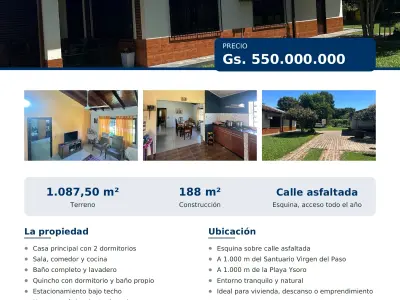 Casa de esquina à venda em Itapé, Guairá 2