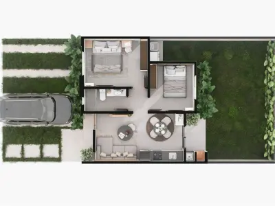 Casa en venta en Vida Alegre, Luque - 2 dormitorios 4