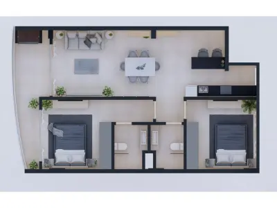Apartamento 2 dormitórios à venda no Ayre Santa Teresa 3