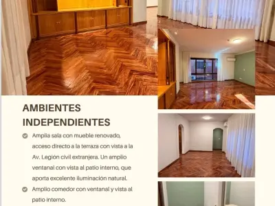 Departamento 3 dormitorios en alquiler en Recoleta 3